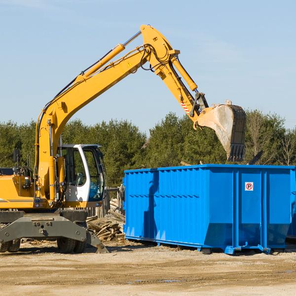 are there any restrictions on where a residential dumpster can be placed in Shipman